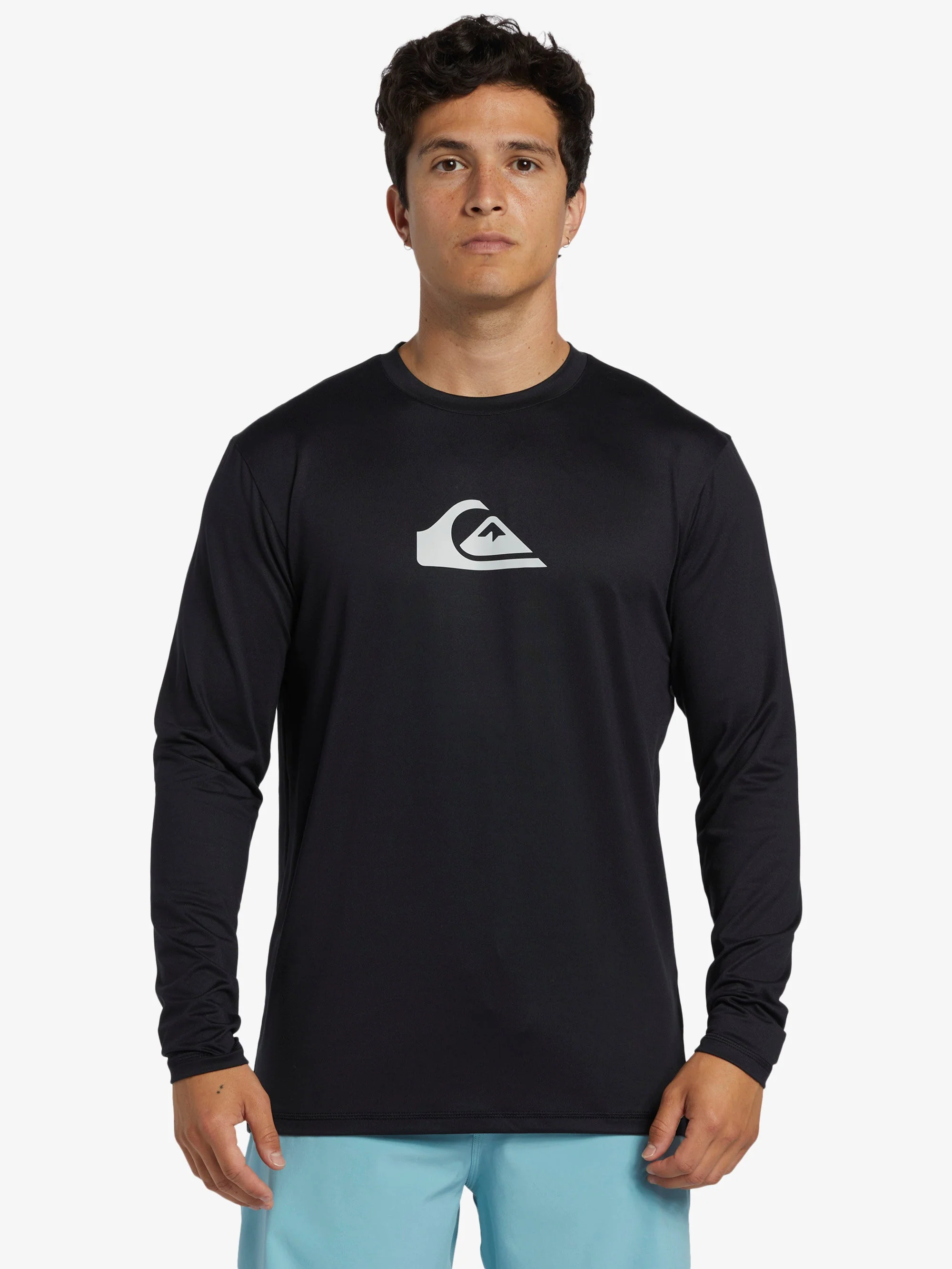 Mens Solid Streak Long Sleeve UPF 50 Surf T-Shirt - Image 3