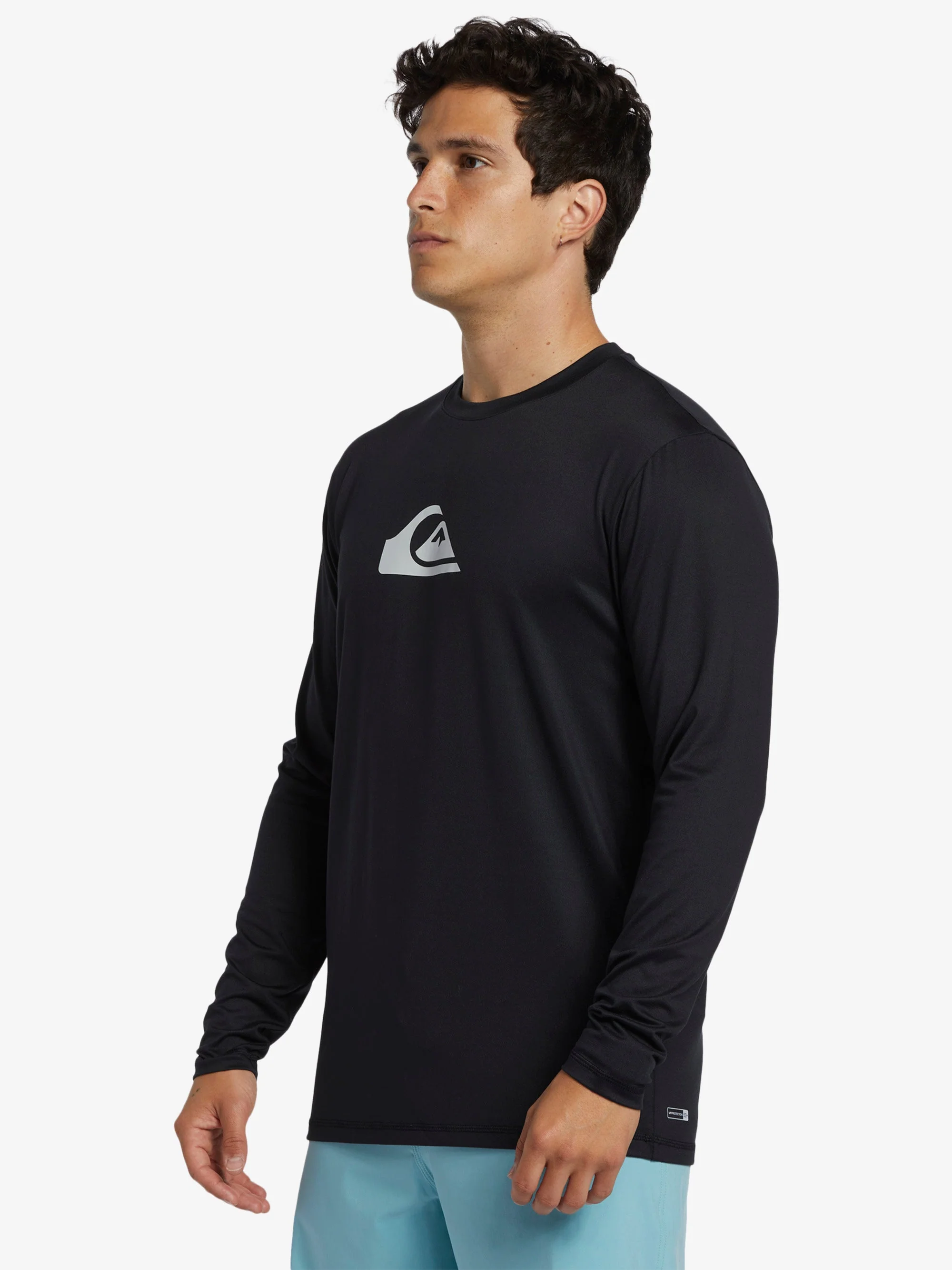 Mens Solid Streak Long Sleeve UPF 50 Surf T-Shirt - Image 4