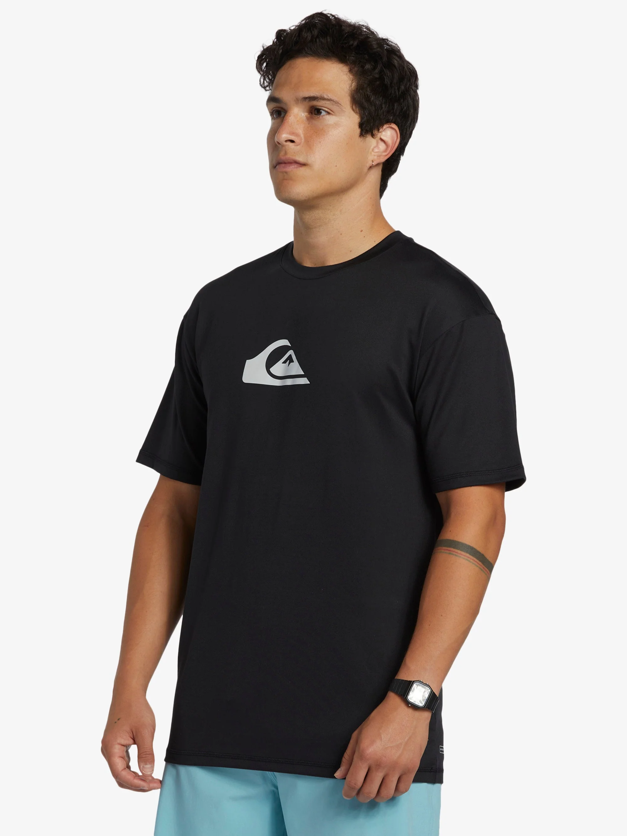Mens Solid Streak Short Sleeve Surf T-Shirt - Image 4