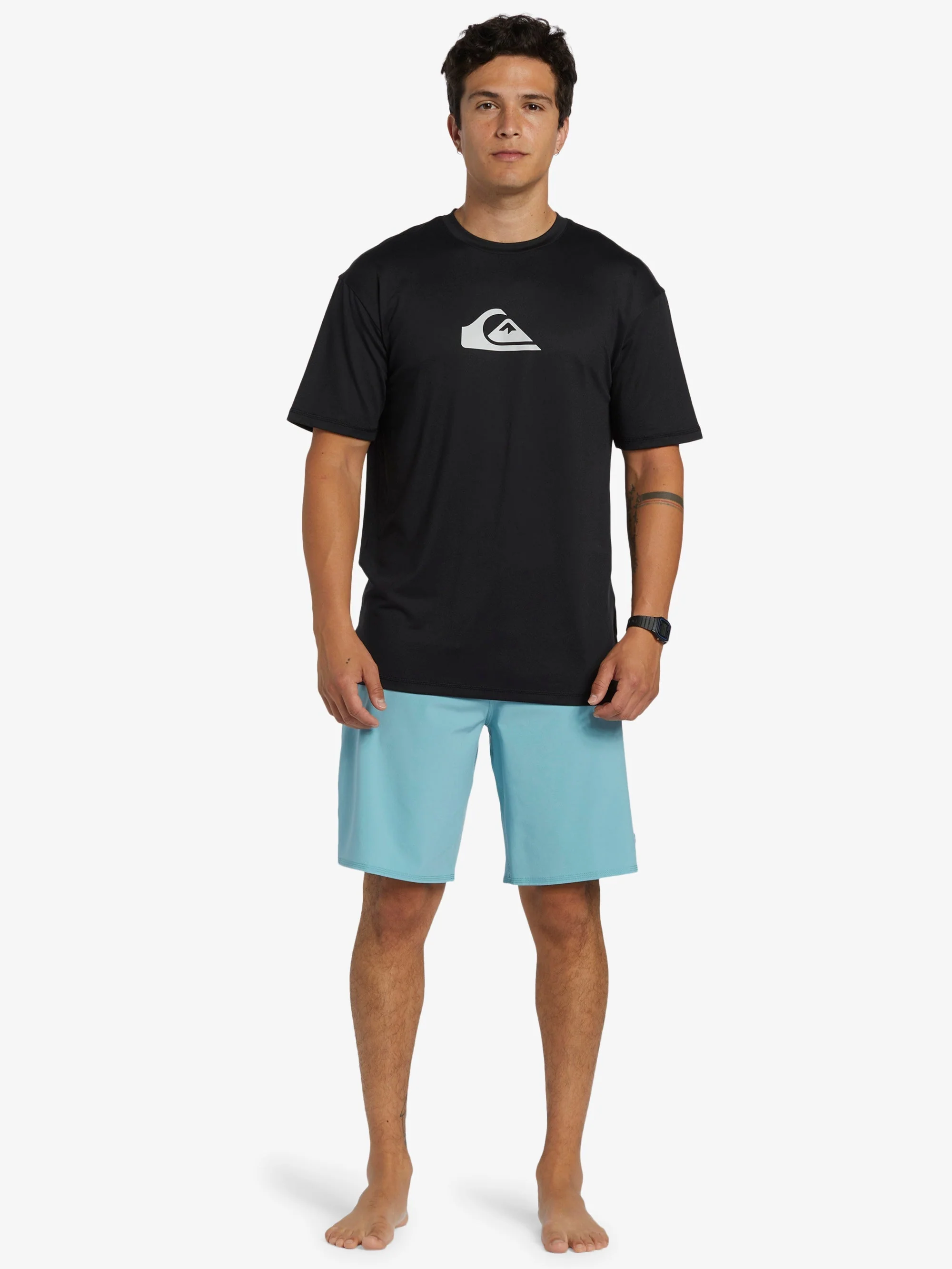 Mens Solid Streak Short Sleeve Surf T-Shirt - Image 6